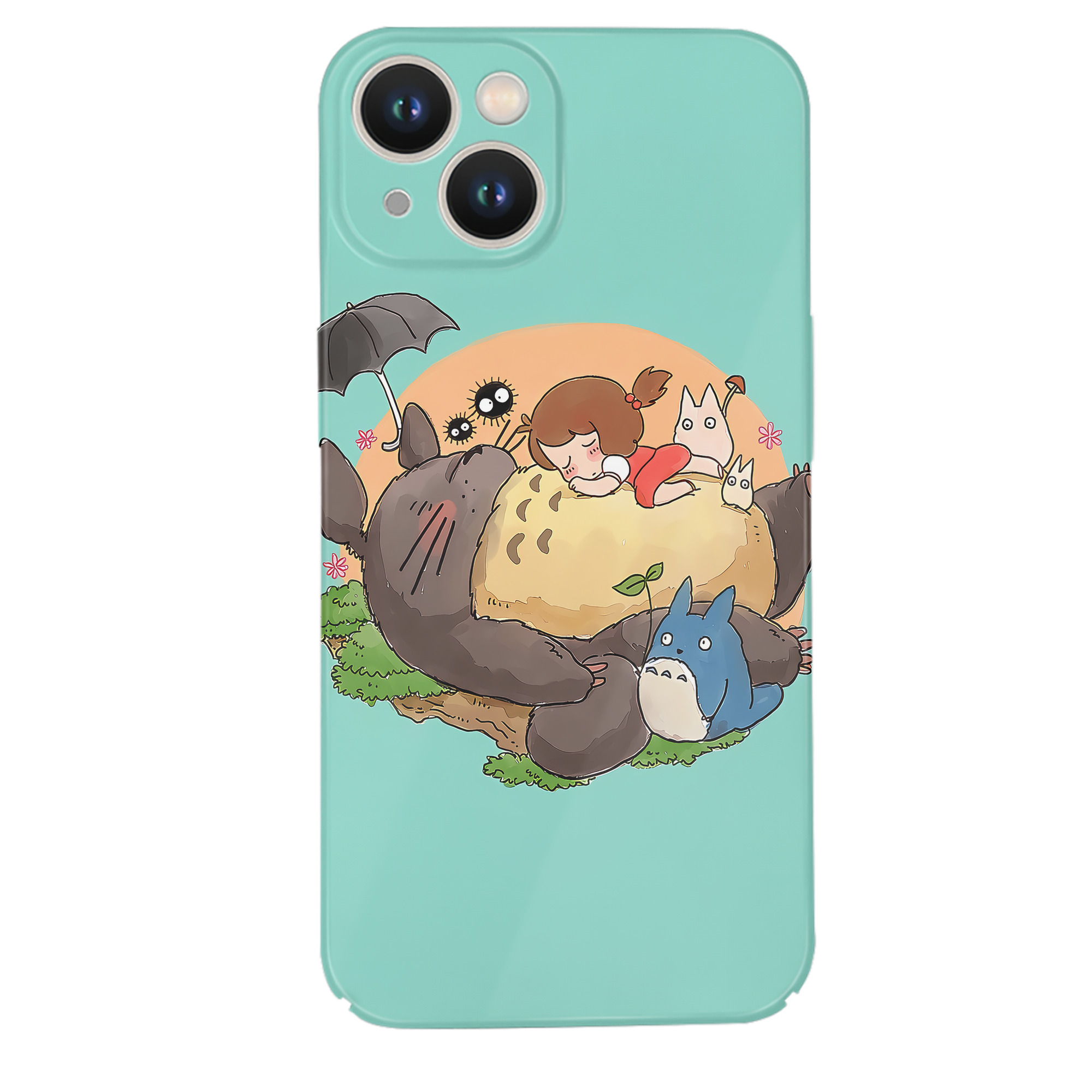（画像用） となりのトトロ 草壁メイ 草壁サツキ My Neighbor Totoro Satsuki Kusakabe Mei Kusakabe 【iPhone 14シリーズ対応】ハードケース
